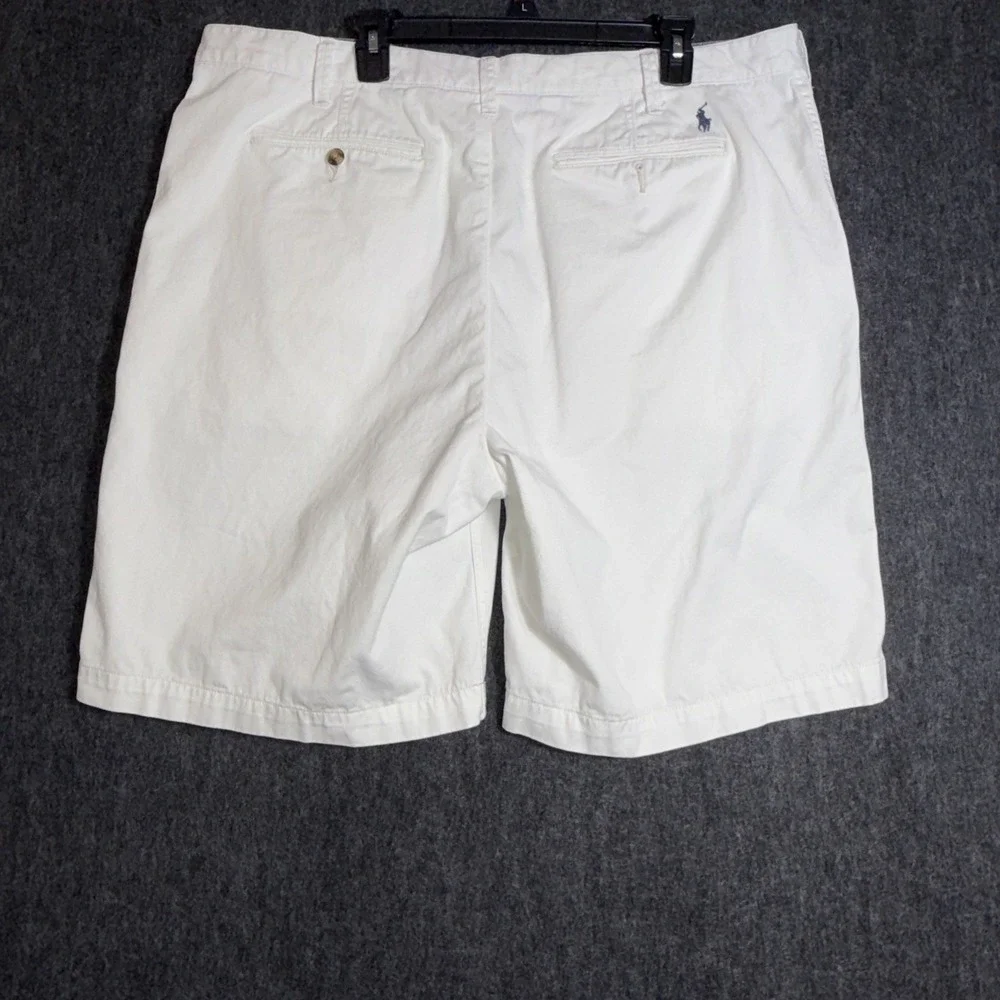 Polo Ralph Lauren Chino Shorts Mens‎ 40 White Stretch Performance Relaxed Fit